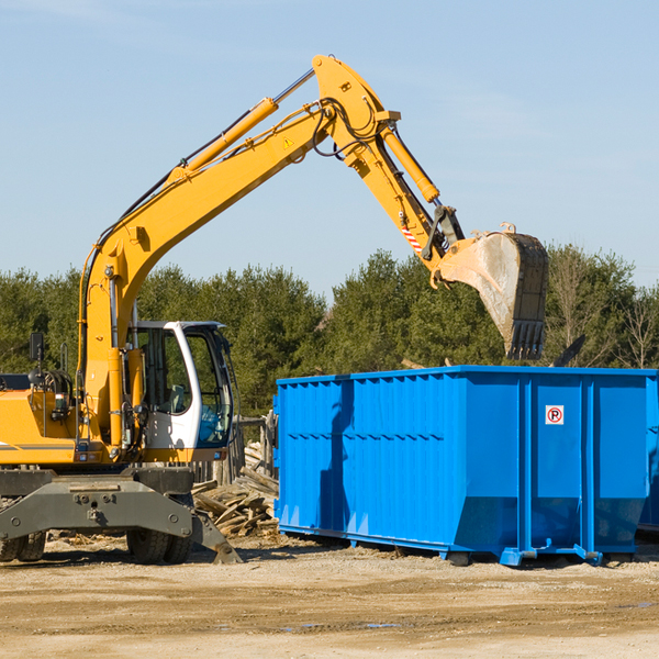 can i choose the location where the residential dumpster will be placed in Alex Oklahoma